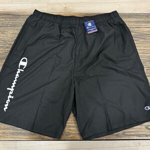 Champion Mens 3XL Big Tall Athletic Shorts Mesh Lined Black Gym Swim Pool NWT